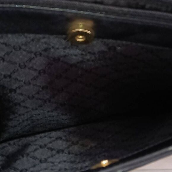 Etienne Aigner Women's Genuine Leather Dual Handle Straps Shoulder Bag Black - Picture 5 of 7